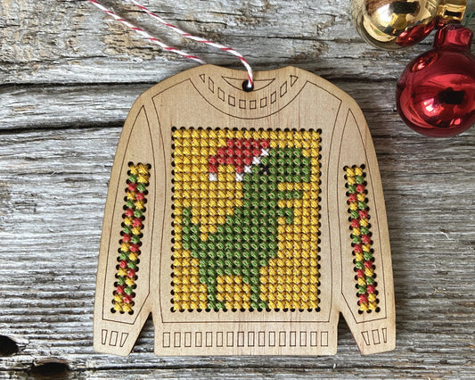 Ugly Sweater Festive Dinosaur